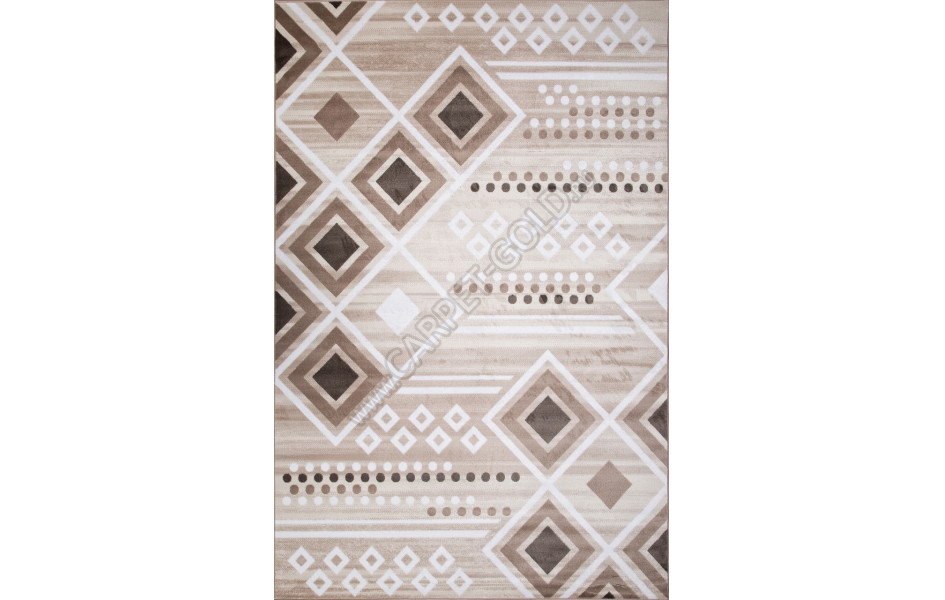 Ковер D962 - CREAM-BROWN - Прямоугольник - коллекция VALENCIA DELUXE