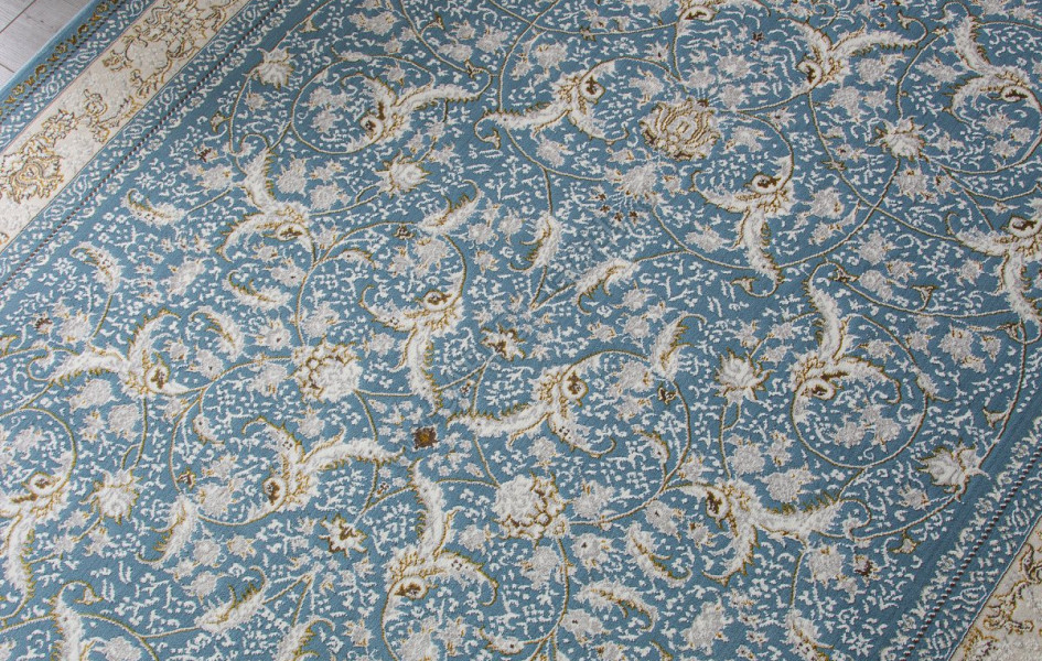 Ковер M101B - BLUE / BLUE - Прямоугольник - коллекция ZARINA