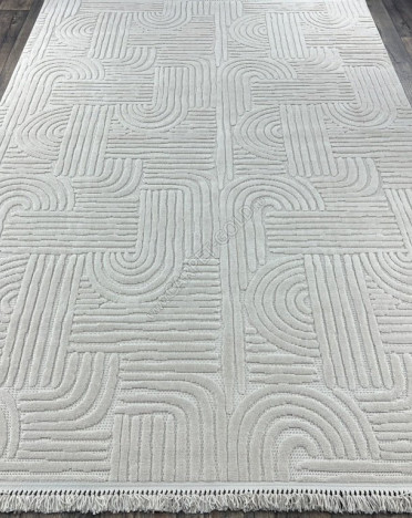 Ковер турецкий 23962A QUEST (Полиэстер, бежевый)