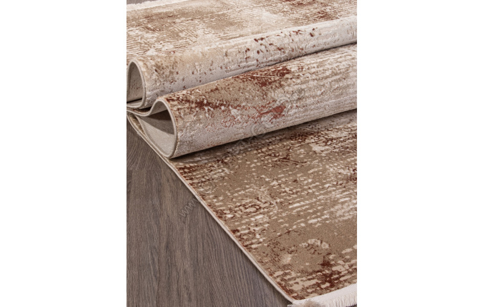 Ковер SI025K - BROWN / BROWN - Прямоугольник - коллекция LISSABON