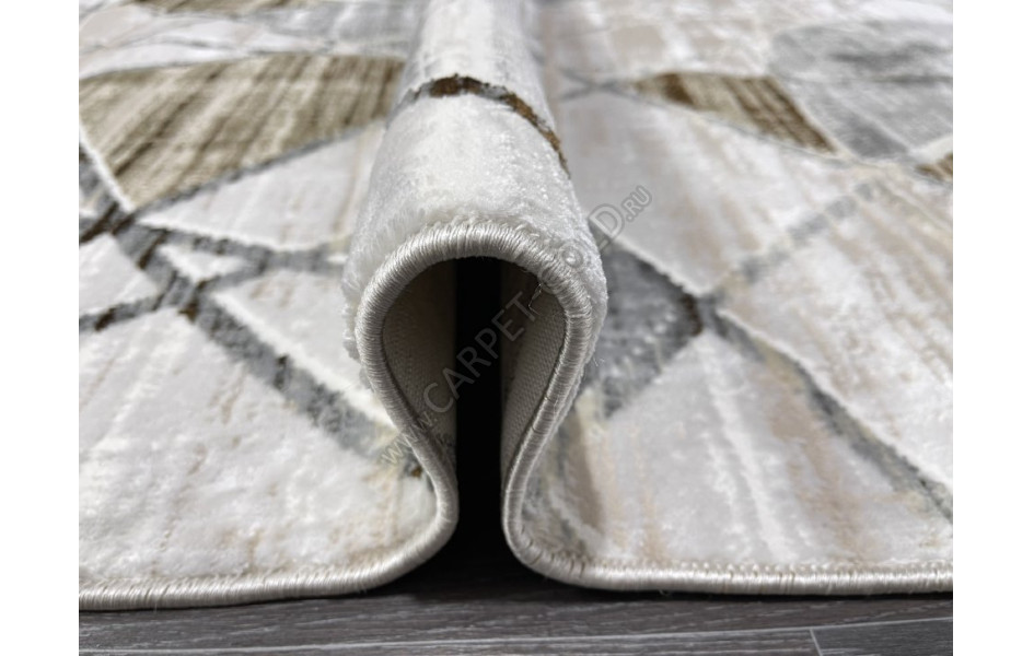 Турецкий ковер 40707A_VIZON / KOYU GRI ОВАЛ