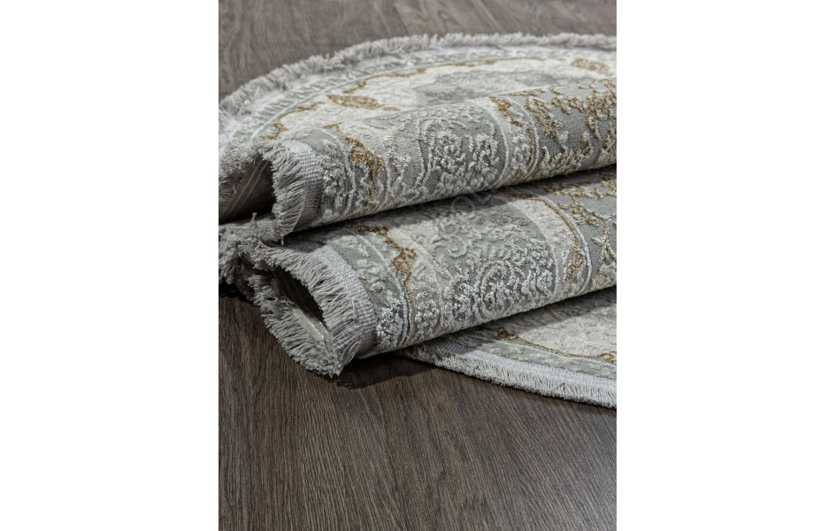 Ковер 30219Z - GREY / CREAM - Овал - коллекция SANDALI