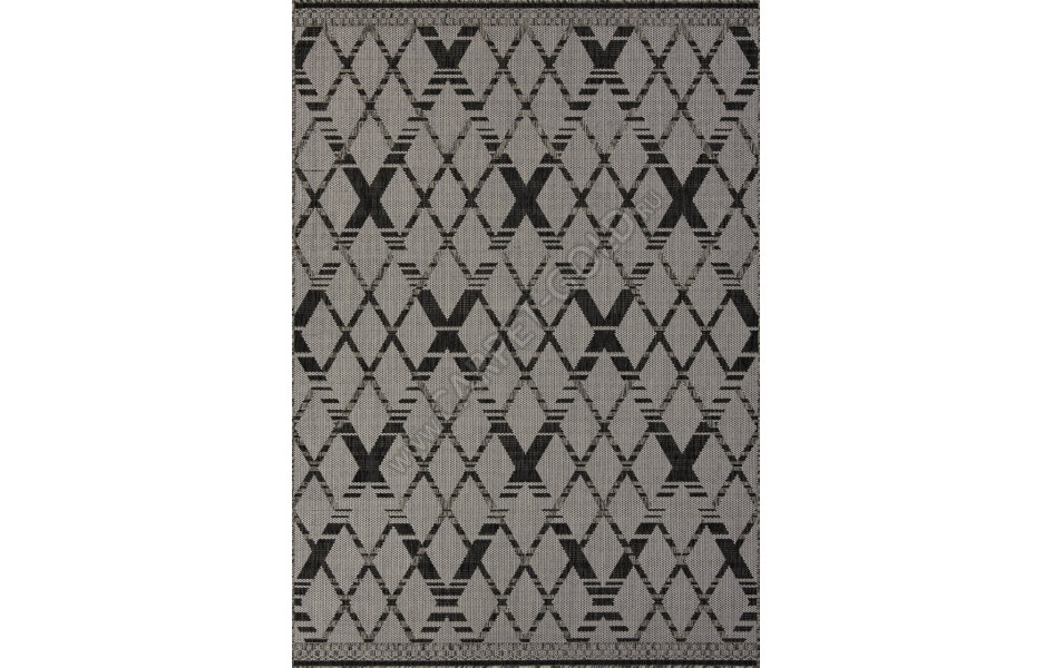 Ковер S135 - BLACK-GRAY - Прямоугольник - коллекция KAIR