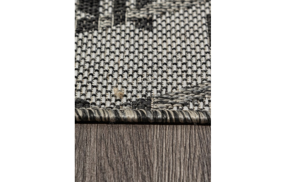 Ковер S135 - BLACK-GRAY - Прямоугольник - коллекция KAIR