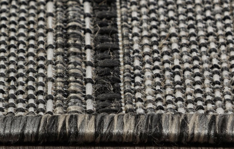 Ковер S146 - BLACK-GRAY - Прямоугольник - коллекция KAIR