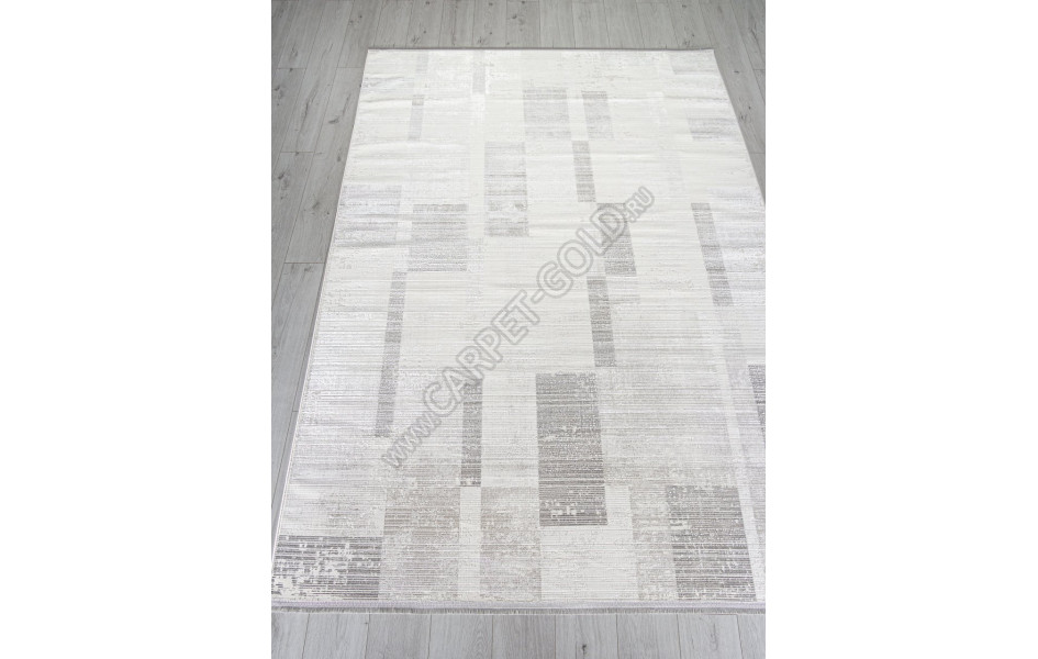 Ковер 32325A - CREAM / L.GREY - Прямоугольник - коллекция SHINE