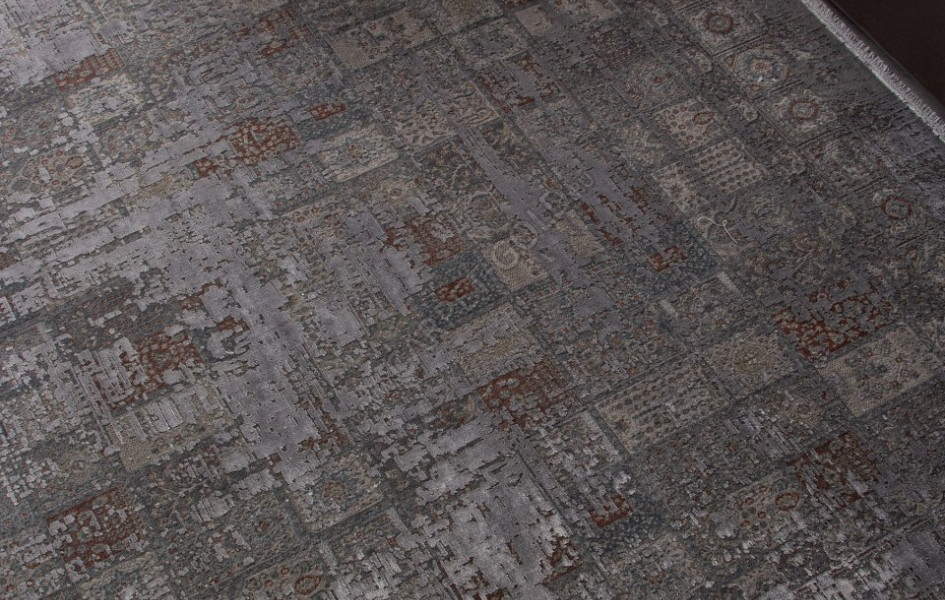 Ковер G078G2 - D.GREY / BEIGE - Прямоугольник - коллекция ROYAL