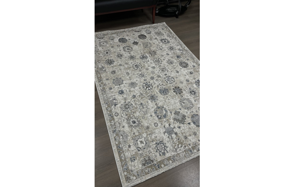 Ковер 9312A - S.WHITE / P.BLUE - Прямоугольник - коллекция LILY